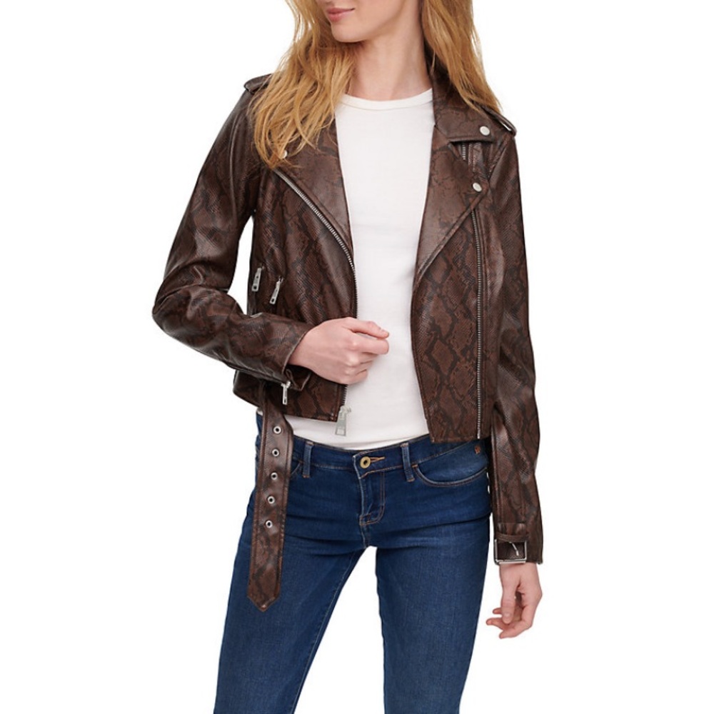 Levi’s Belted Leather Jacket - Picture 1 of 1